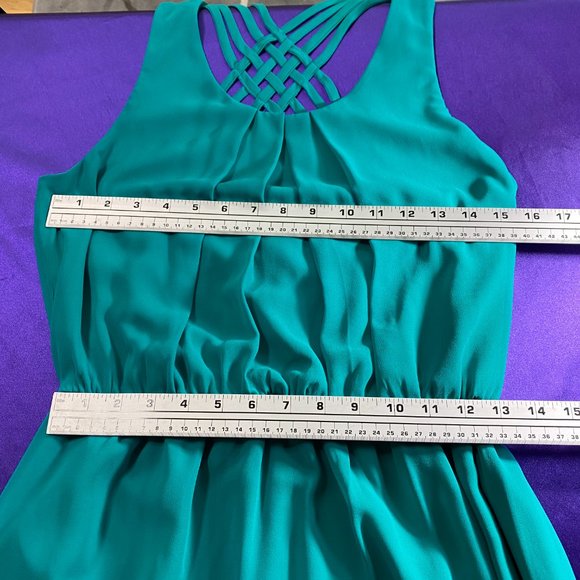 📌BCX Jade Green Maxi Dress with beautiful back - Picture 9 of 14